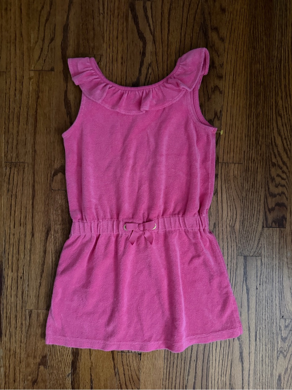 Janie & Jack Kids Girls Fuchsia Pink Terry Swim Cover Up Dress Size 6